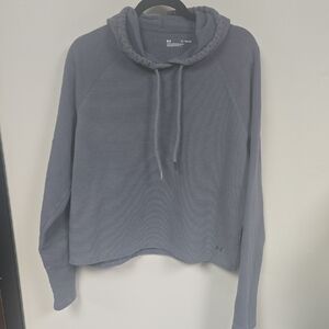 Under Armour Women's Cropped Hoodie in Gray